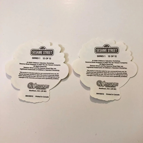 2000 Sesame Street Sandylion Stickers Henson Bert Grover Ernie Count Lot of 8 - Picture 6 of 12